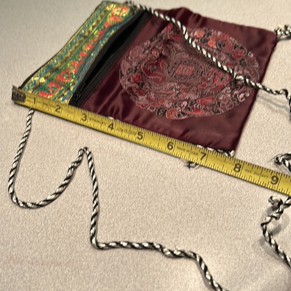 Boho Double Zippered Shoulder Bag - Picture 4 of 5